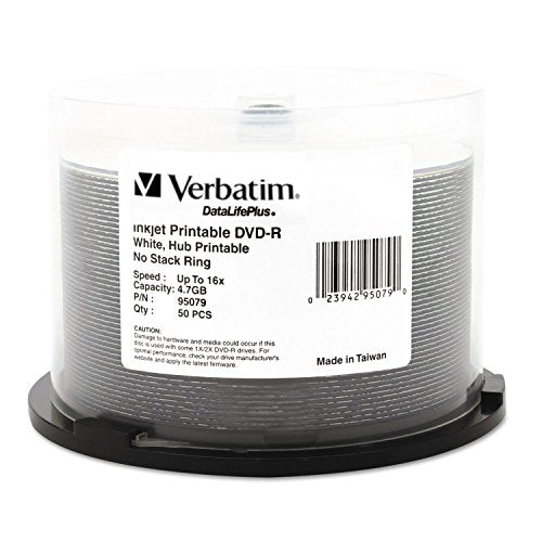 50Pk DVD-R Spindle IJ Wide 50Pk DVD-R Spindle IJ Wide